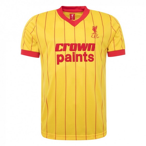 Tailandia Camiseta Liverpool 2nd Retro 1982 1983 Amarillo